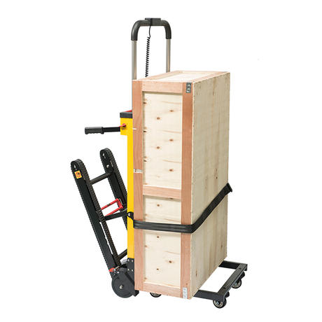 The electric stair climbing dolly is easy to operate and powerful in handling